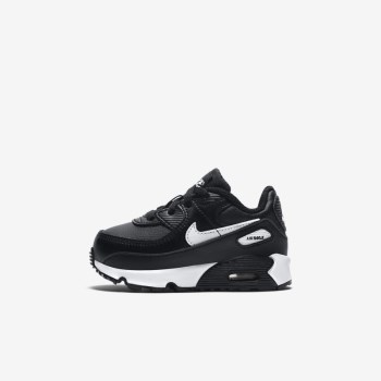 Nike Air Max 90 - Babe Air Max Trainers - Fekete/Fekete/Fehér